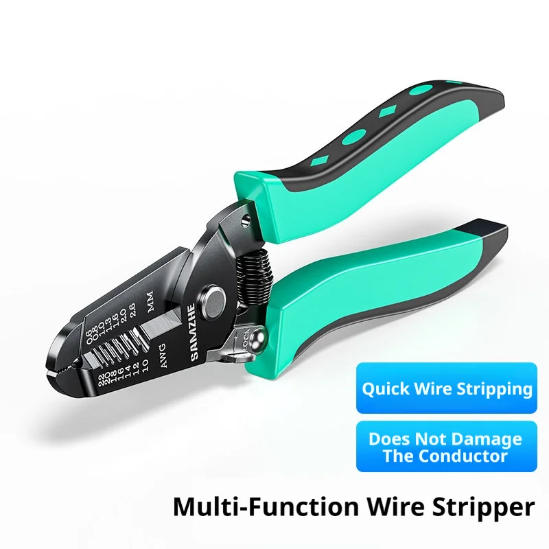 SAMZHE Multifunctionele Elektriciens Tang Draadstripper Gereedschap Draadstripper Separator Industriële Draadstripper Cutter Crimper