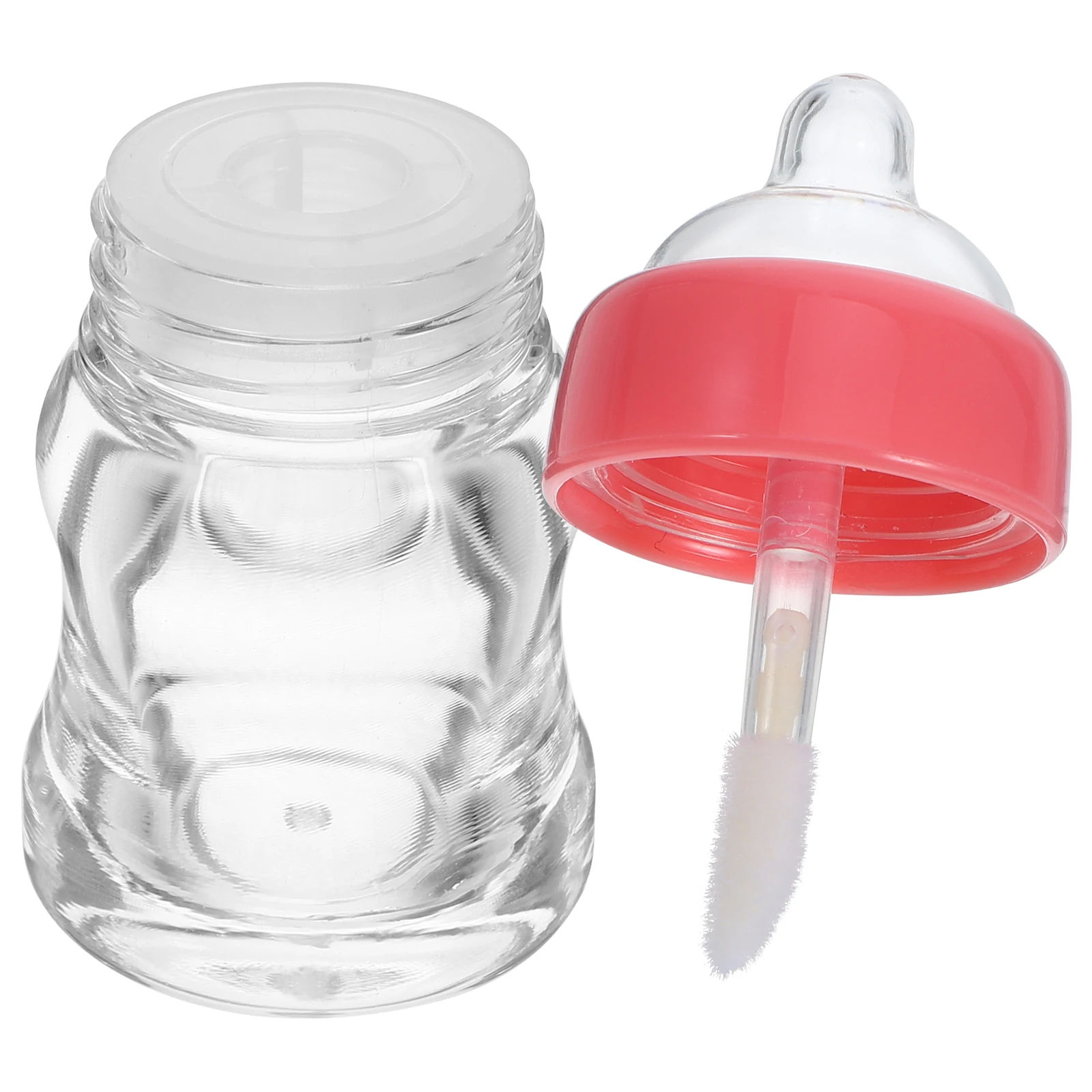 

15pcs Baby Bottle Shaped Gloss Tube Mini Empty Containers For Diy Color Mixing Travel Refillable Lip Balm Bottles Lip Gloss
