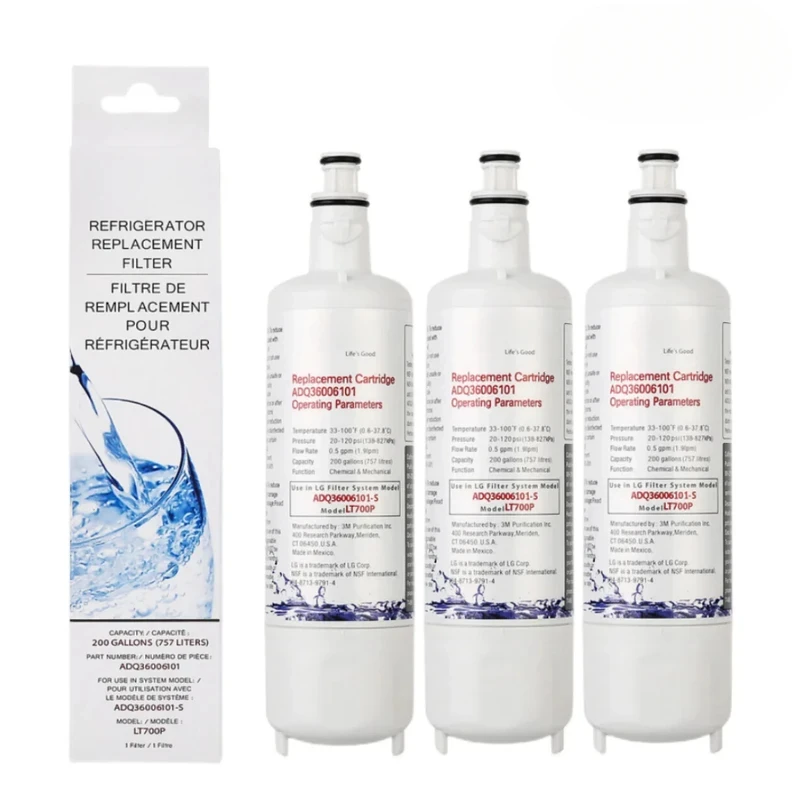 Replace LT700P Refrigerator Water Filter  For ADQ36006101, ADQ36006102,ADQ75795103,RWF1200A,Kenmore 9690, AGF80300801