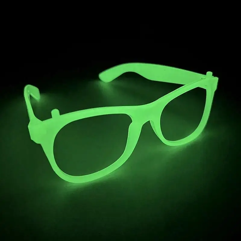 2/24 Stück Leuchtende Neon-Brillen ohne Gläser, Leuchtende Brillengestelle, Partyzubehör für Halloween, Abschlussball, Geburtstagsdekoration, Foto-Requisiten – Detail 15