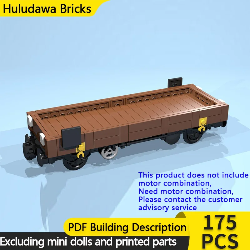 

Модель городской автомобиль MOC, строительные кирпичи, 4-колесный коричневый летучий вагон, модульная технология, детские праздничные подарки, сборка игрушек, костюм