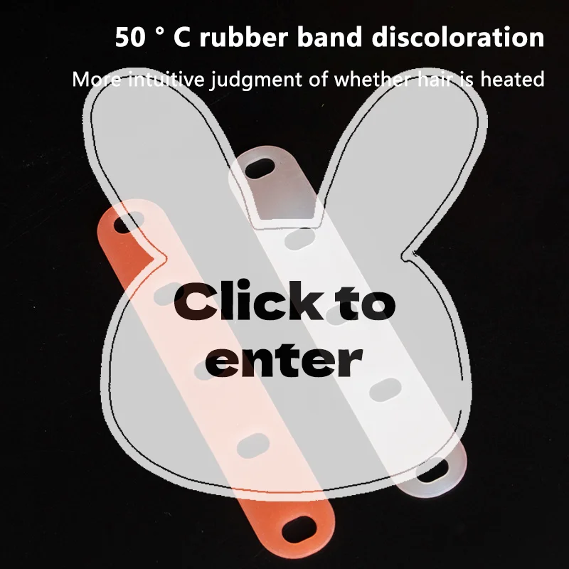 10Pcs Heat Resistant Silicone Perm Bands Elastic Traceless Hair Rubber Rod Fixing Salon Styling Ring
