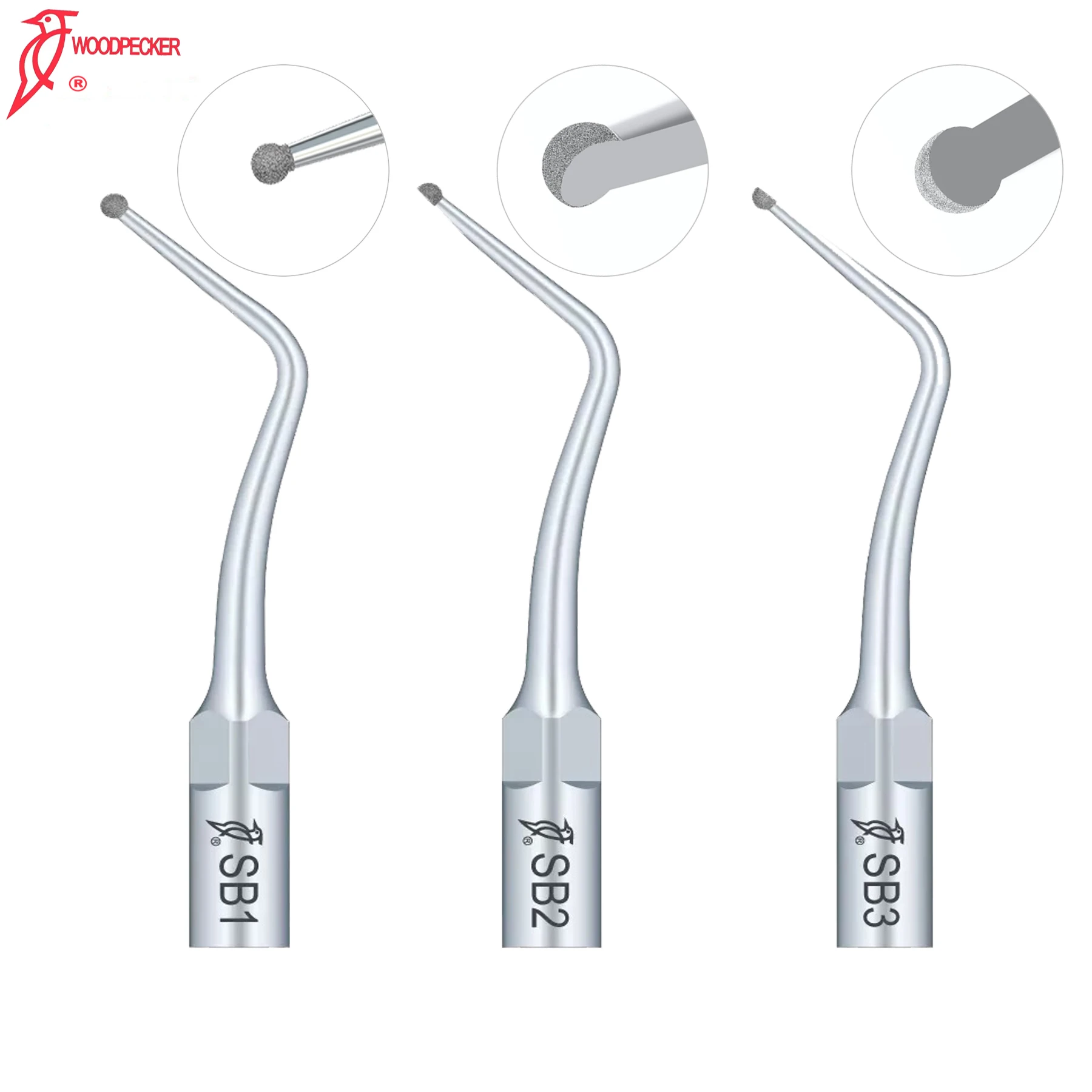 Woodpecker Scaler Tips For Cavity Preparation Fit EMS Mectron Ultrasonic  Scaler Handpiece SB Dentistry Material