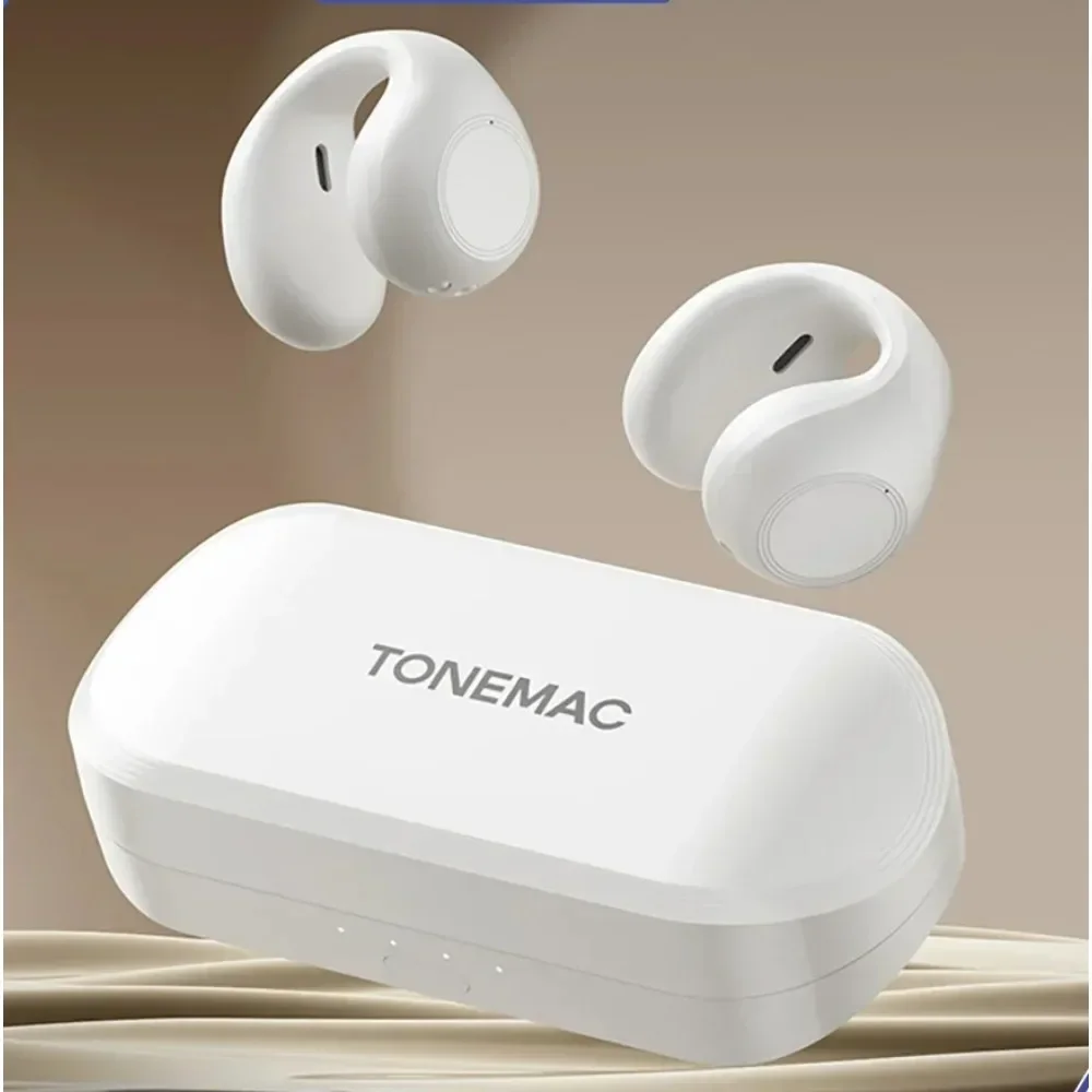 

TONEMAC Q2 HiFi Wireless Earphone Bluetooth U-shape DT9.0 ACS Smart Noise Cancellation Open Clip Gas Bone Conduction 5.3 Sports