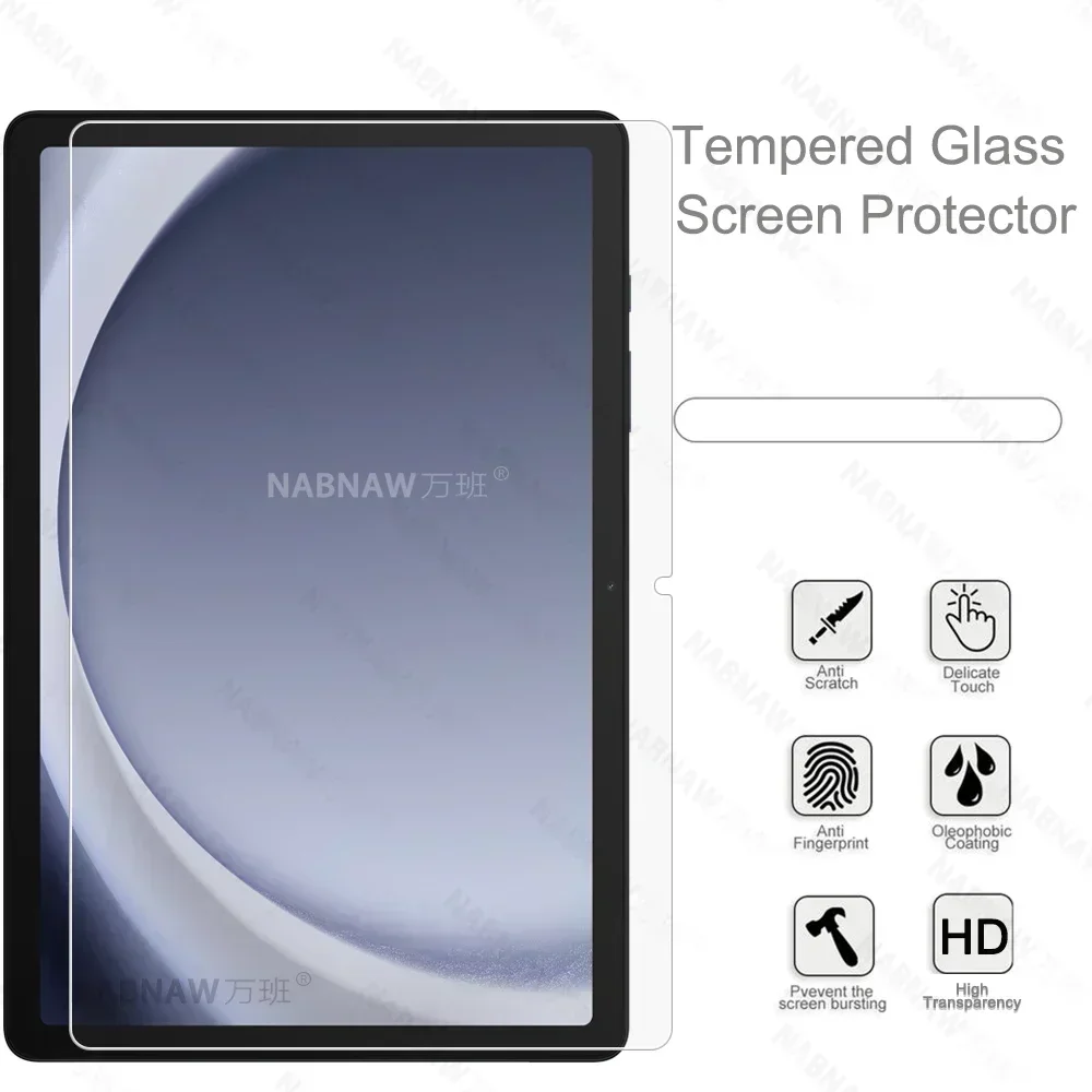 2 ชิ้น HD Scratch Proof Screen Protector กระจกนิรภัยสําหรับ Samsung Galaxy Tab A9 + A9 Plus SM-X210 X215 X216 5G 11 นิ้วฟิล์ม