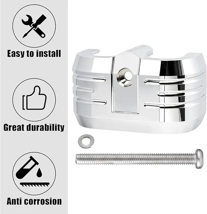 غطاء ملف الإشعال لـ Softail، Breakout، Street Bob، Fat Boy، Street Glide، Glide 2018-2025 Engine Milwaukee-8 (Chrome) #4