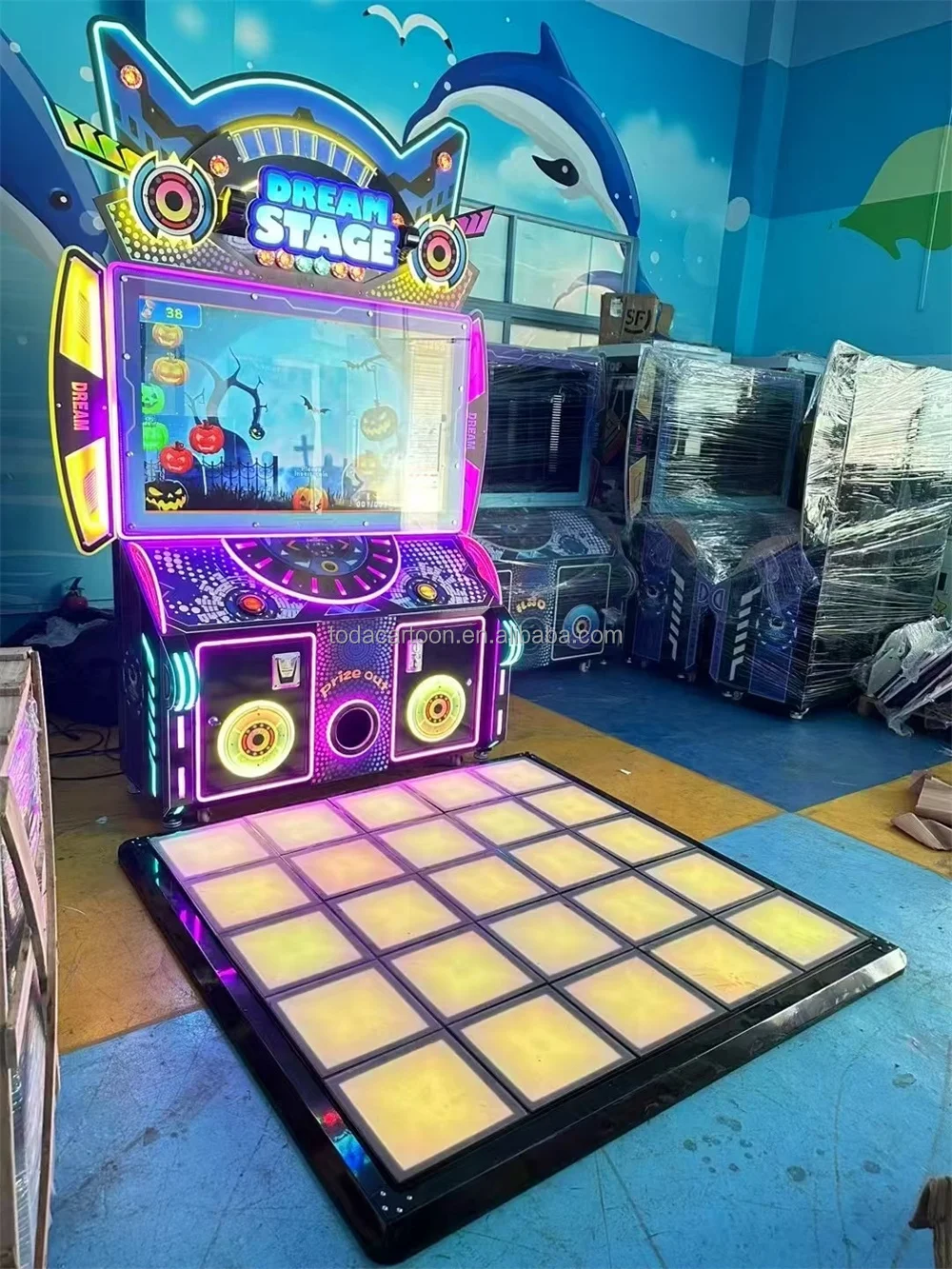 Arcade Game Machine Coin-Operated Dance Video Games Dance Simulator for Amusement Game Centers Excluding Freight