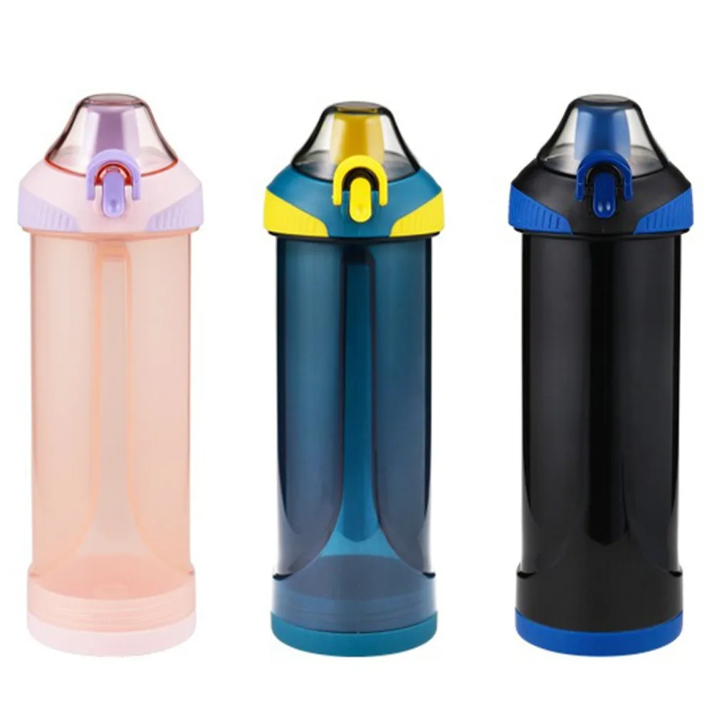 Creative 480ml Bottle with Secret Compartment Opaque Plastic Sports Water Bottle Leakproof Hiding Phone Bottle Swim
