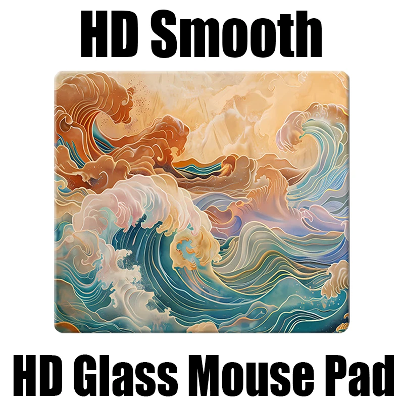 

Коврик для мыши из фотоэлектрического стекла, закаленный коврик для киберспорта, гладкий настольный коврик YUME, HD на заказ, FPS, высокоскоростная клавиатура, игровой коврик, аксессуары