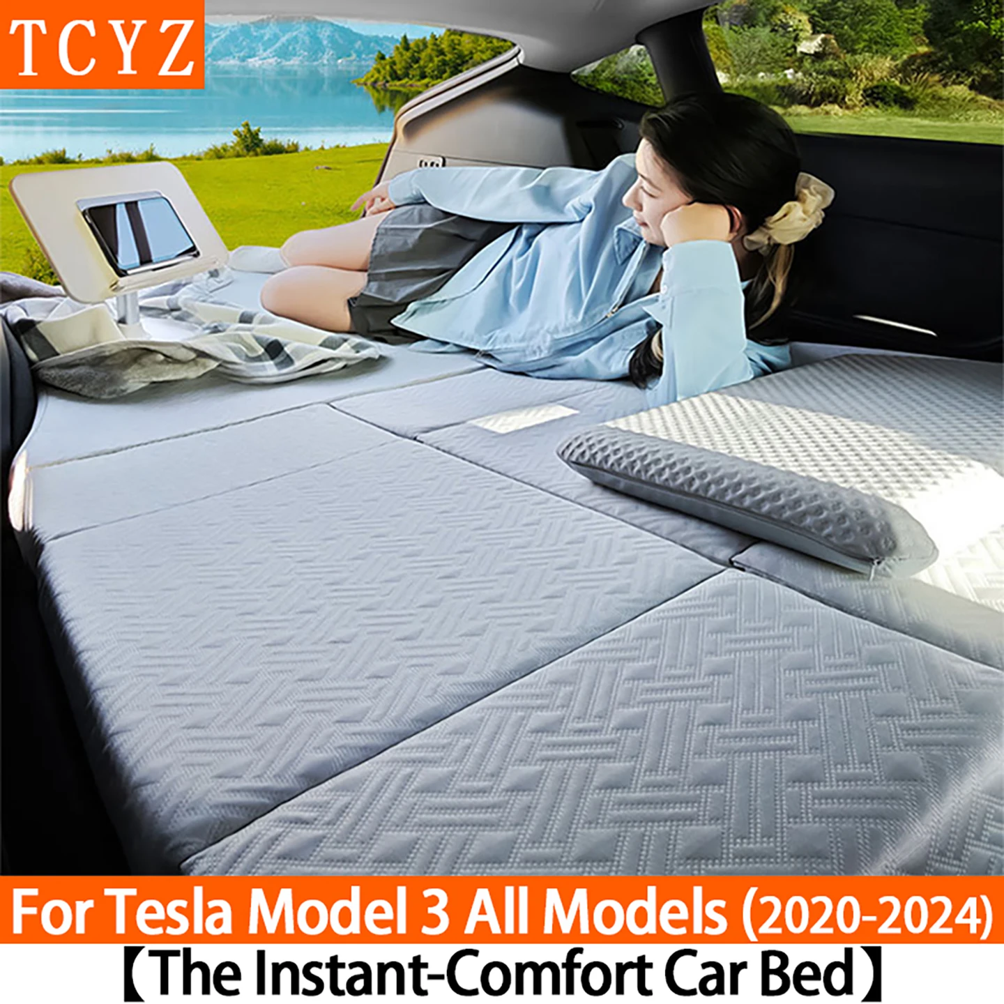 

Camping Mattress For New Tesla Model 3 Highland 2020-2025 Memory Sponge Mattress Car Travel Bed Portable In Car Outdoor Camping
