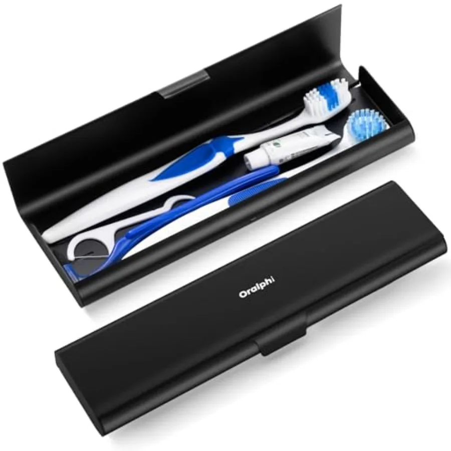 Wider Aluminum Toothbrush Travel Case, Portable Travel Toothbrush Holder, Durable Manual Toothbrush Box Container for Traveling