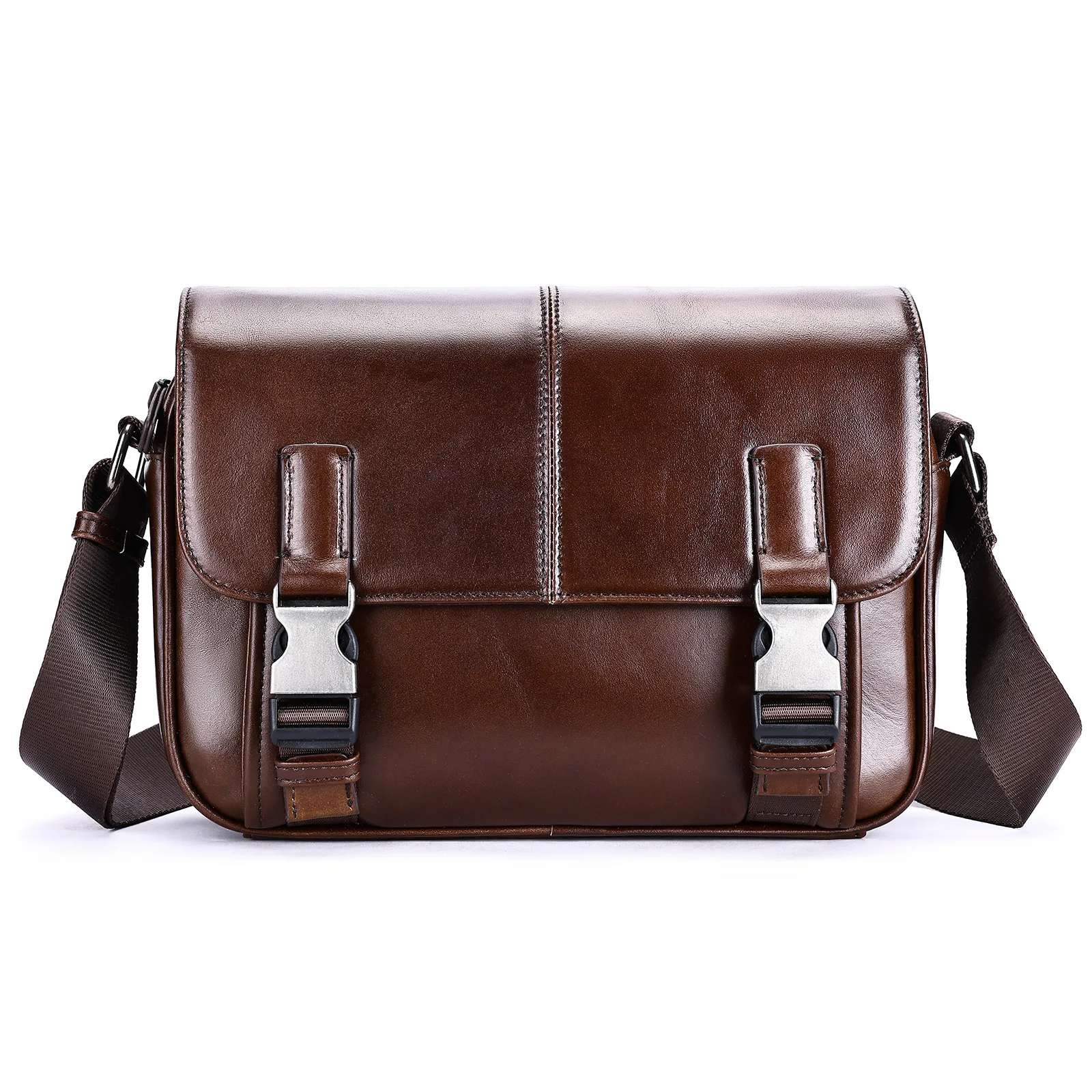 

Retro Genuine Leather Men's Shoulder Bag Casual Crossbody Bag