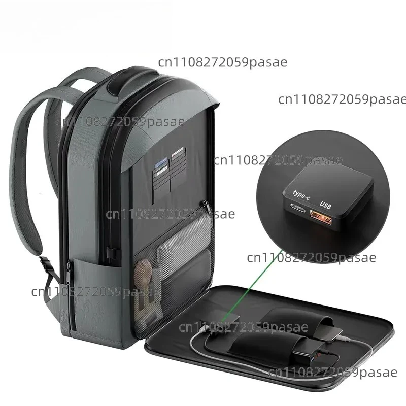 Mochila Solar Impermeable de Nailon con Puerto de Carga USB, Cargador Solar de 30w, Mochila para Senderismo