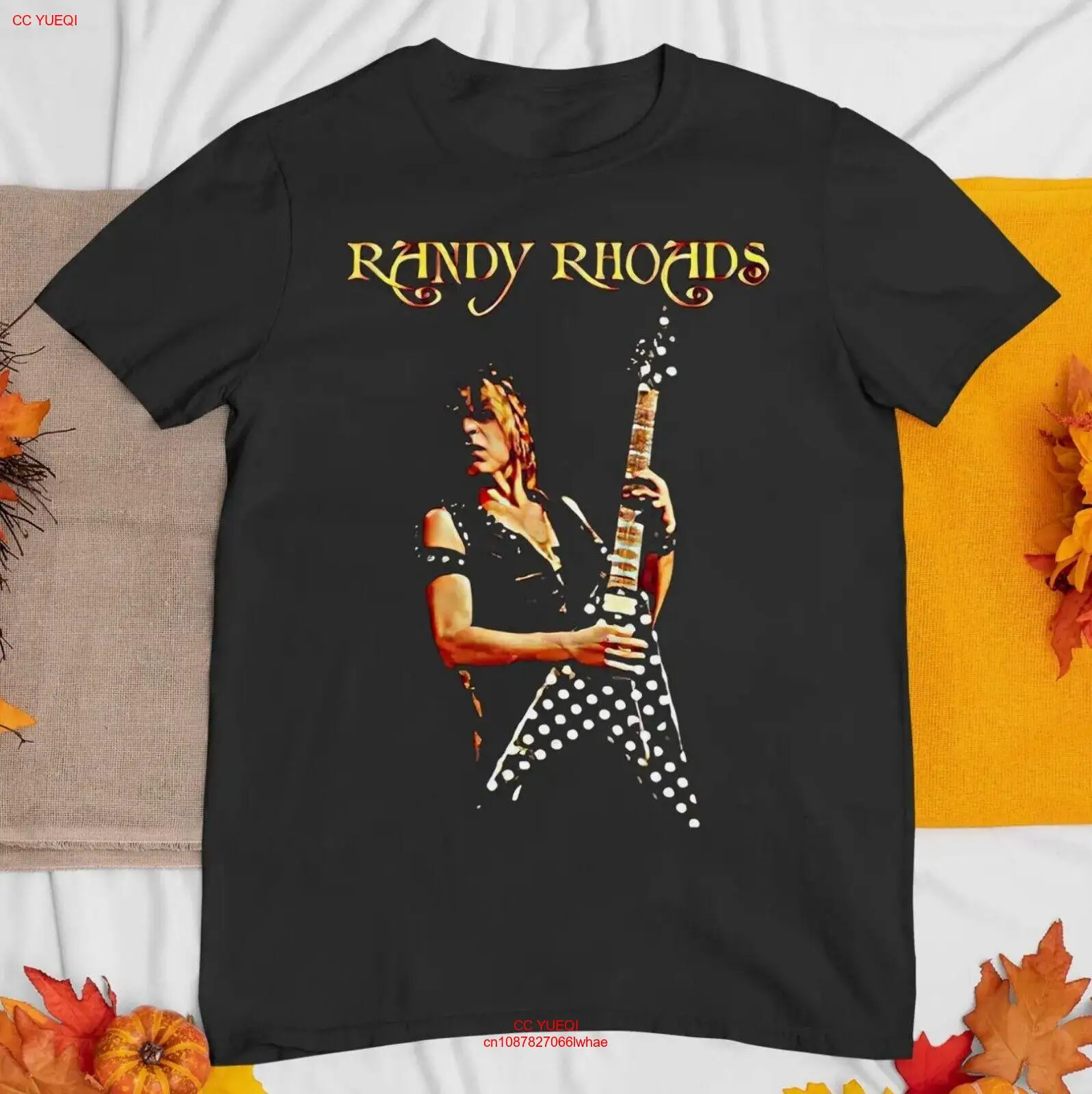 Vintage Guitarist RANDY RHOADS Live Concert Black Unisex S-5XL T-Shirt