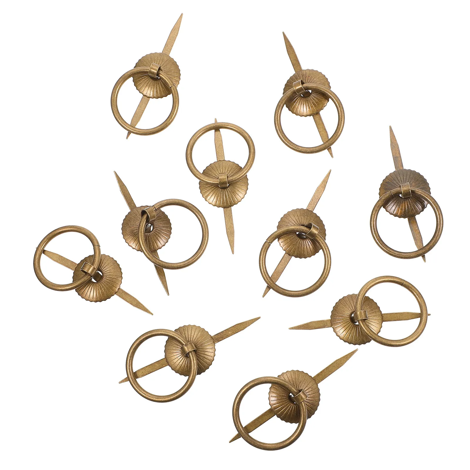

10Pcs Round Cabinet Pull Handles Simple Solid Rust-Proof Drawer Knobs Cupboard Door Pulls Furniture Handles Gift Box Knobs