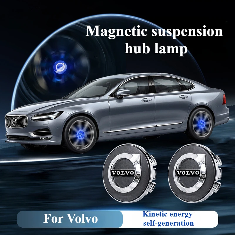 

Hub Light Car Wheel Caps Light Center Cover Lighting Cap Floating Illumination LED auto For Volvo XC40 XC60 XC90 S60 V40 V50 V70