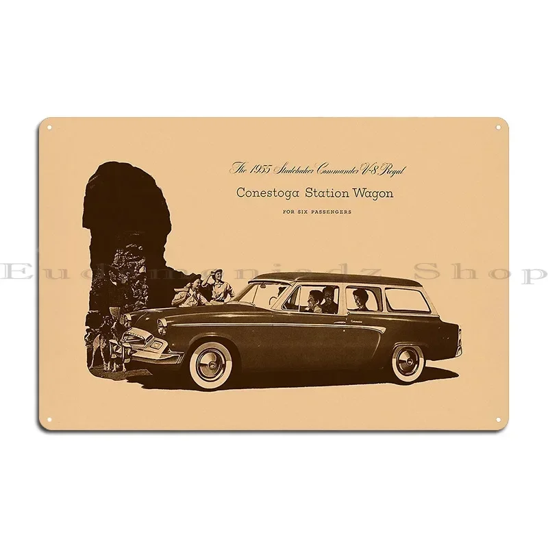 Newspaper 1955 Car Metal Signs Rusty Club Cinema Customized Garage Tin Sign Poster