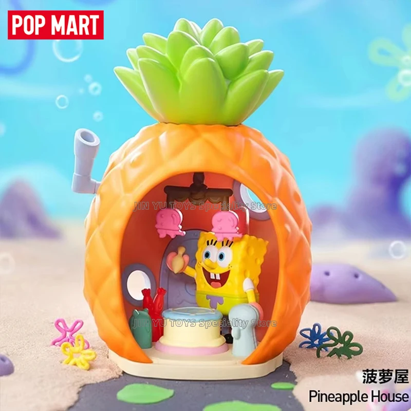 POP MART SpongeBob SquarePants Carnival Anniversary Series Mystery Box Kawaii Anime Figure Model Desktop Ornaments Trendy Toys