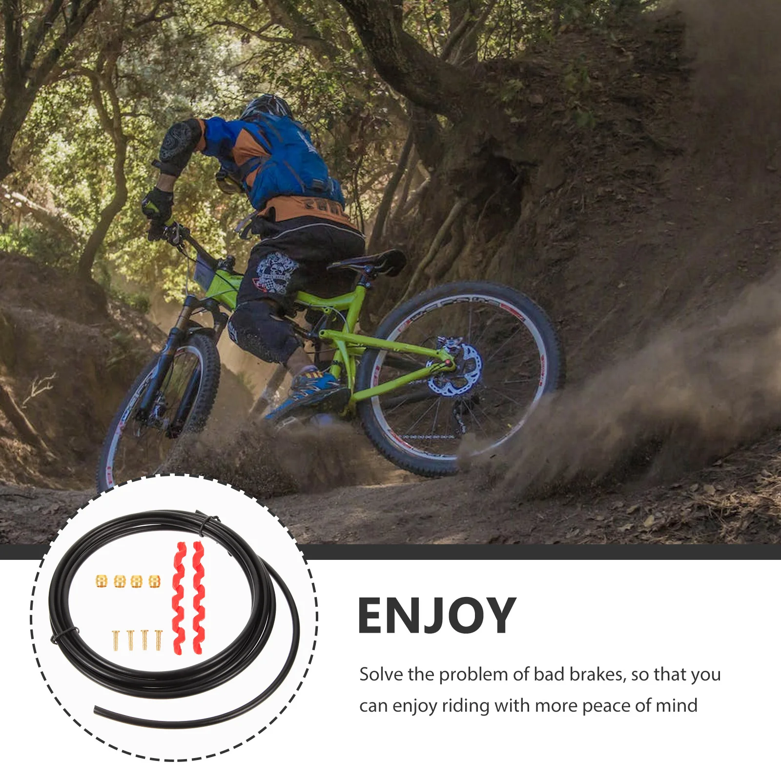 

1Set Oil Bleed Kit for Bicycle Brake Bleed Set Convenient Tool Portable Bike Repair Mending Kit for Mountain Cycle