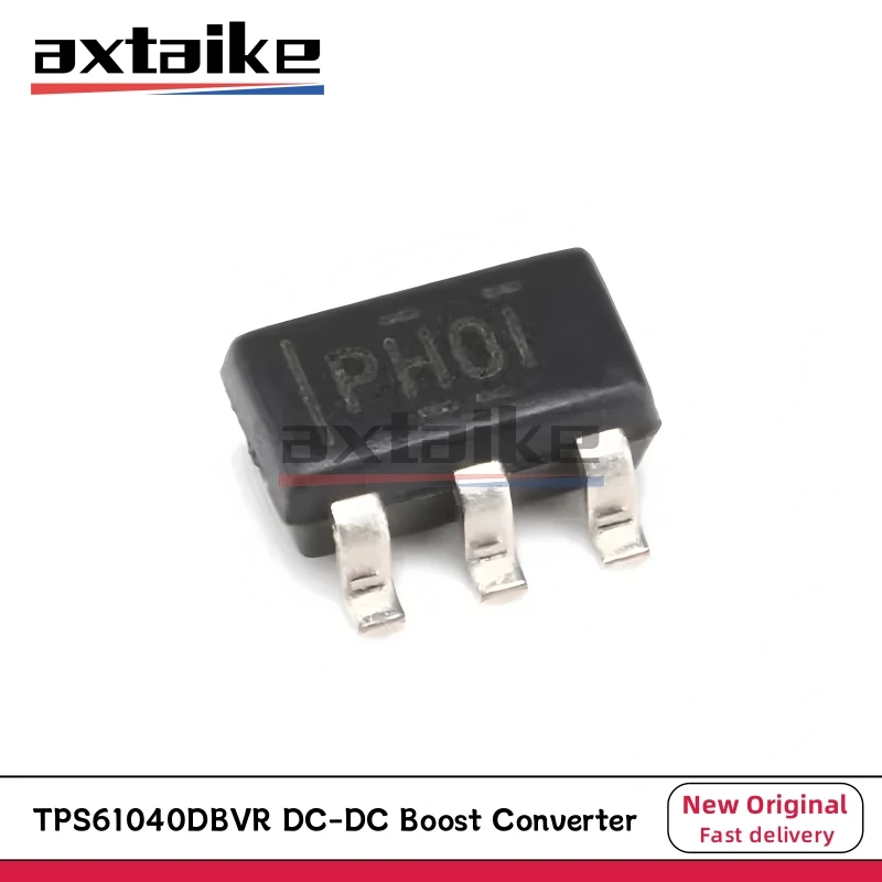 

10PCS TPS61040DBVR SOT23-5 TPS61040DBVT TPS61040 Marking: PHOI PH0I PHO1 PH01 SMD 28V 400mA Low Power DC-DC Boost Converter IC