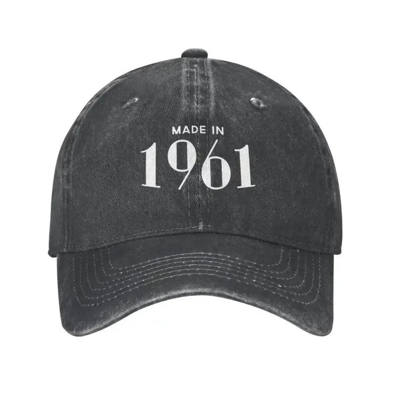 

Personalized Cotton Made In 1961 Birthday Funny Vintage Present Baseball Cap Men Women Breathable Dad Hat Outdoor