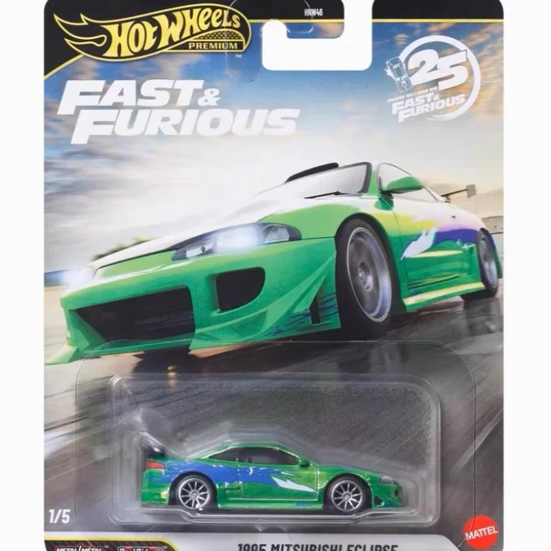 

Genuine Hot Wheels Premium 25th Anniversary 1995 Car Model Eclipse 1:64 Diecast Car Model Collectible Vehicle Ornaments Gift