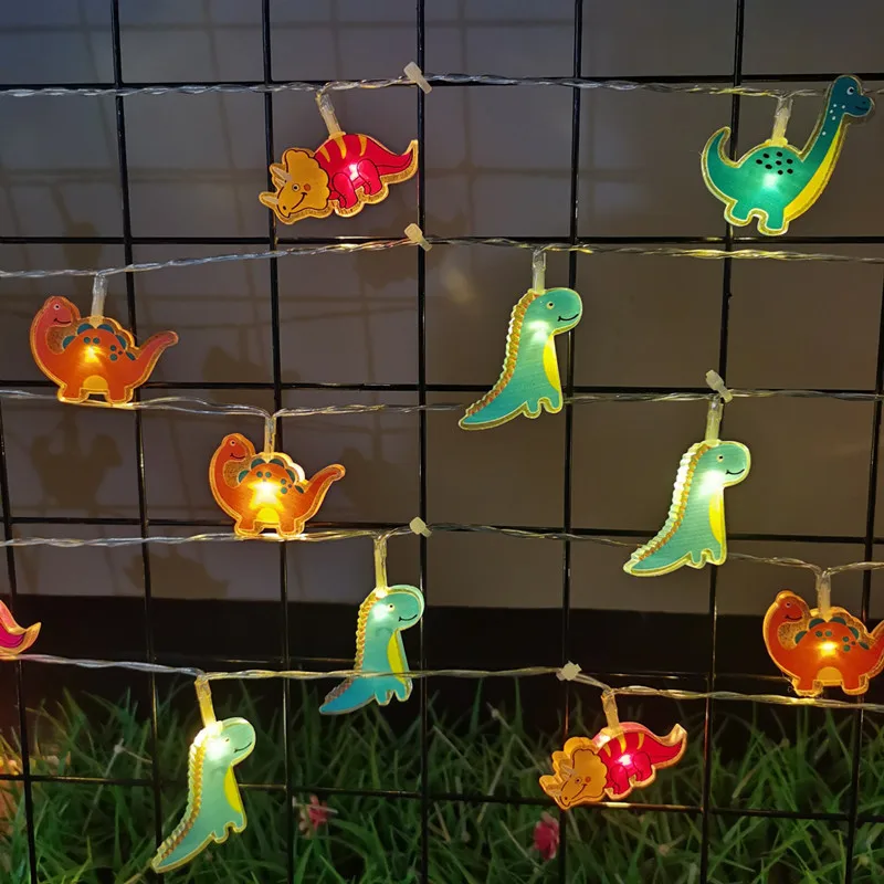 Dinosaurier-Lichterkette für Kinderzimmer, Acryl-Lichter für den Innenbereich, Party-Dekoration, Jungenzimmer-Licht, Weihnachtsdekoration 601 – Detail 1