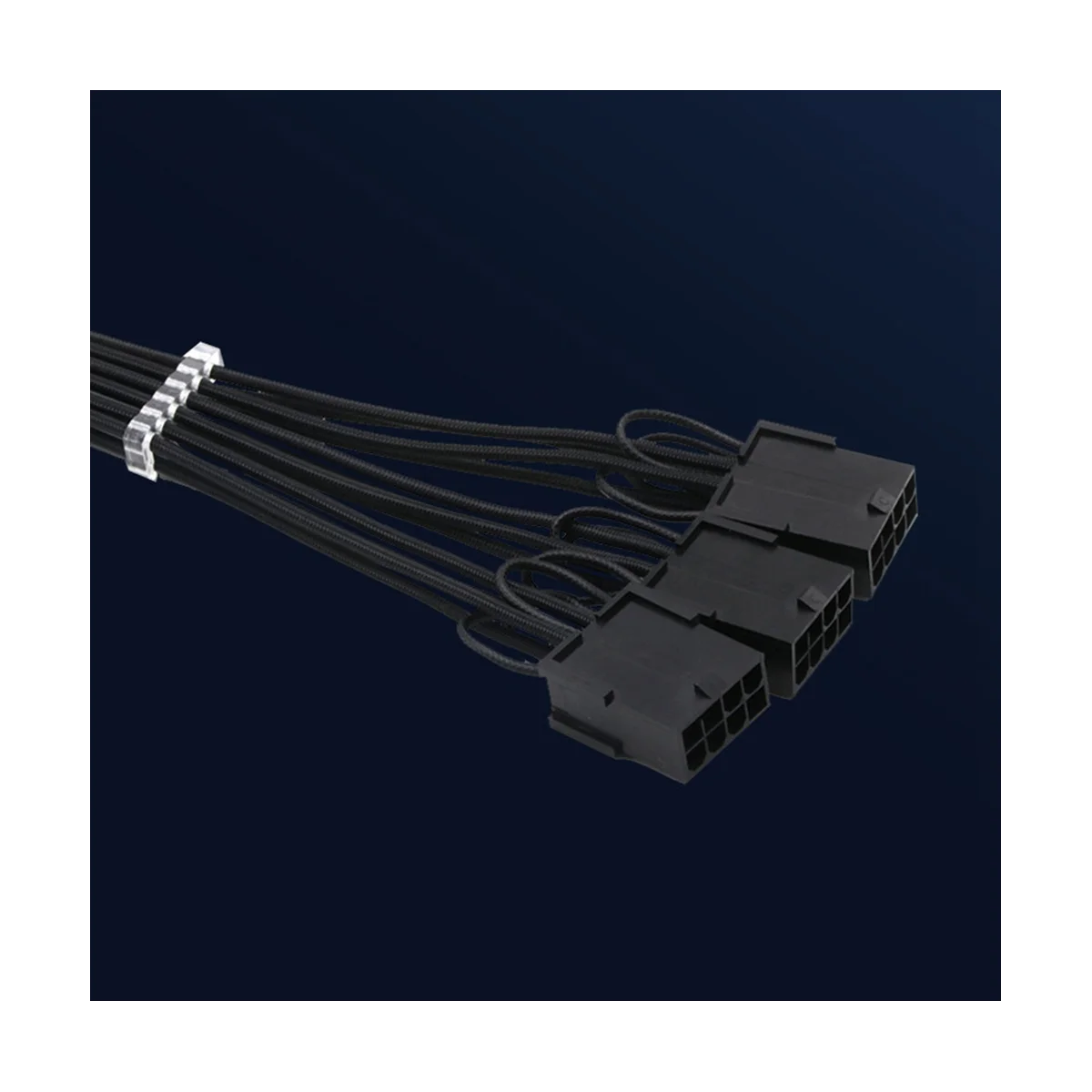 12vhpwr pci-e 5,0 Verlängerung kabel 16-polig bis 3 x8pin (6 2) Hülsen verlängerung 16awg Kabel kompatibel für 3090ti & rtx 4080 (a)