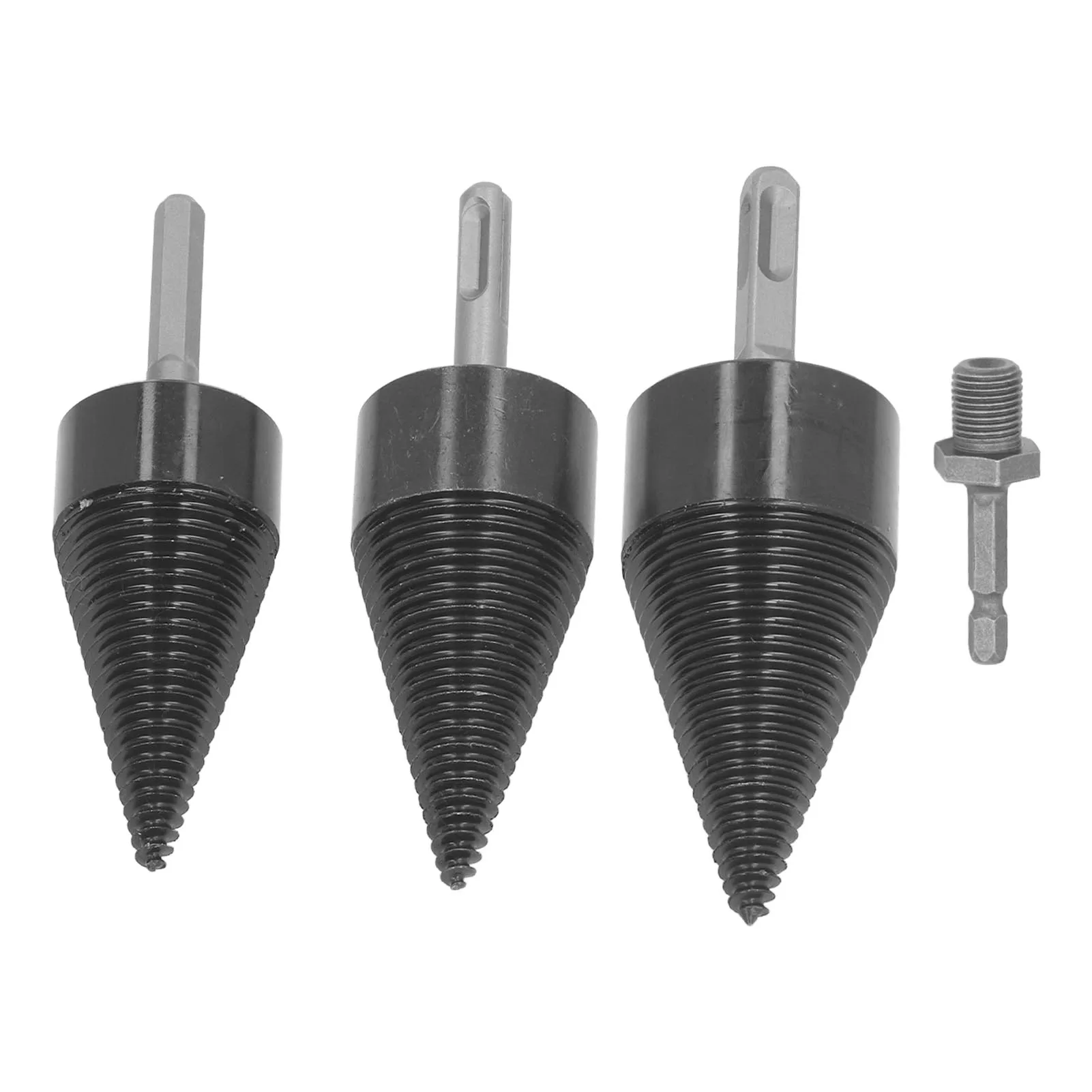 

Сверхмощный набор конусных разделителей 32 мм/42 мм/50 мм, сверла для раскалывания с квадратными круглыми шестигранными хвостовиками для сверлильных инструментов по дереву дрова