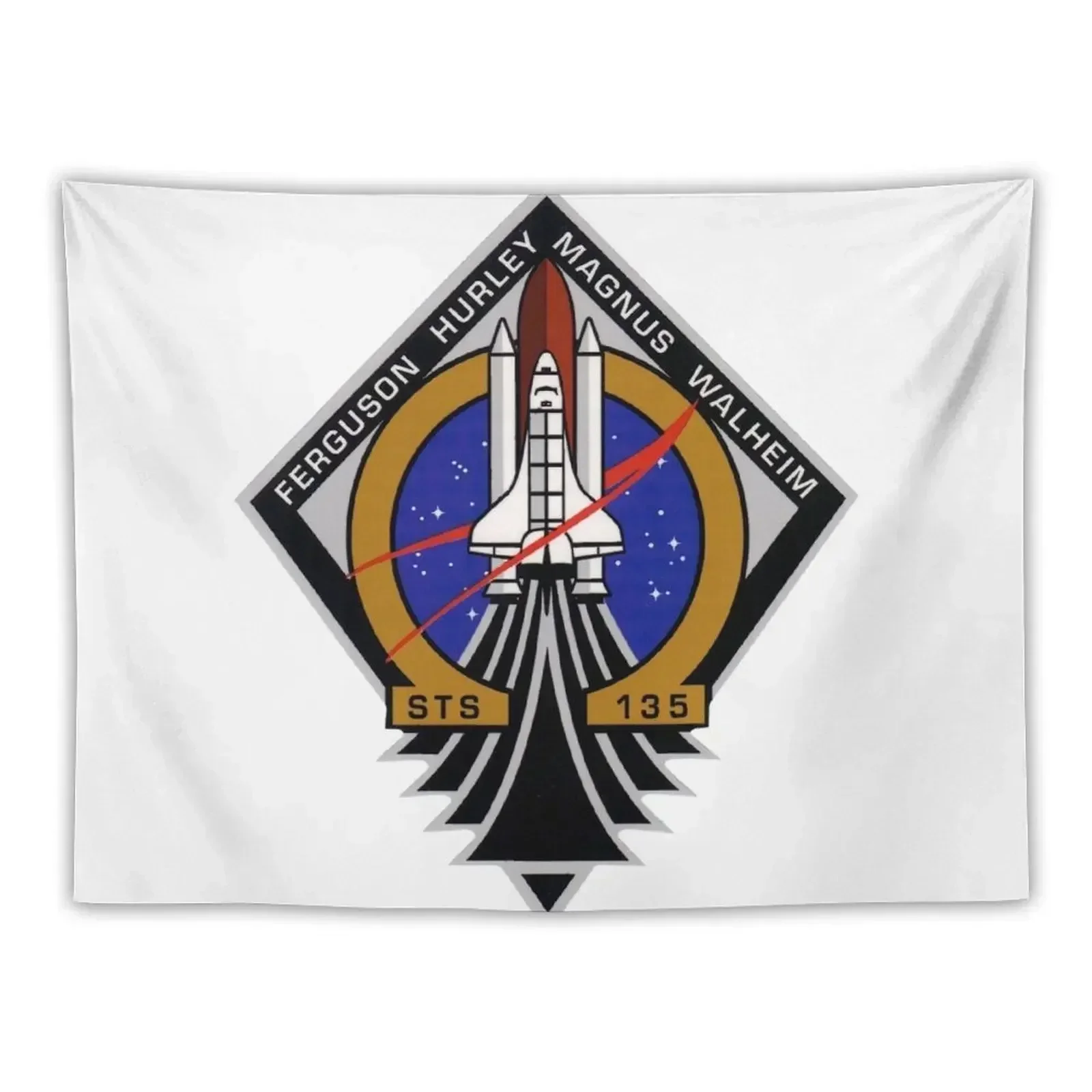 

STS-135 Mission Patch Tapestry Room Decor Cute Decor Home Wall Decorations Tapestry