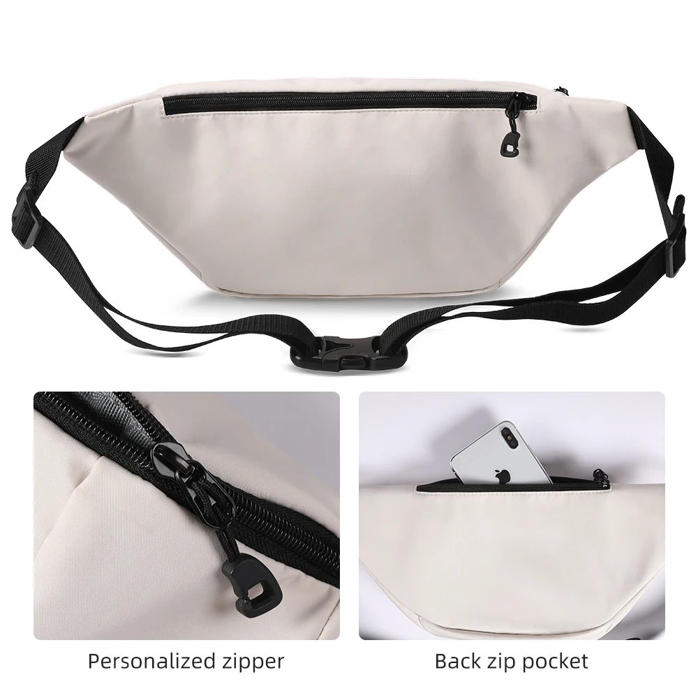 HcanKcan Casual Waist Pack Male Oxford Waterproof Men\'s Crossbody Bag Light Weight Chest Pack High Quality Shoulder Bag Husband