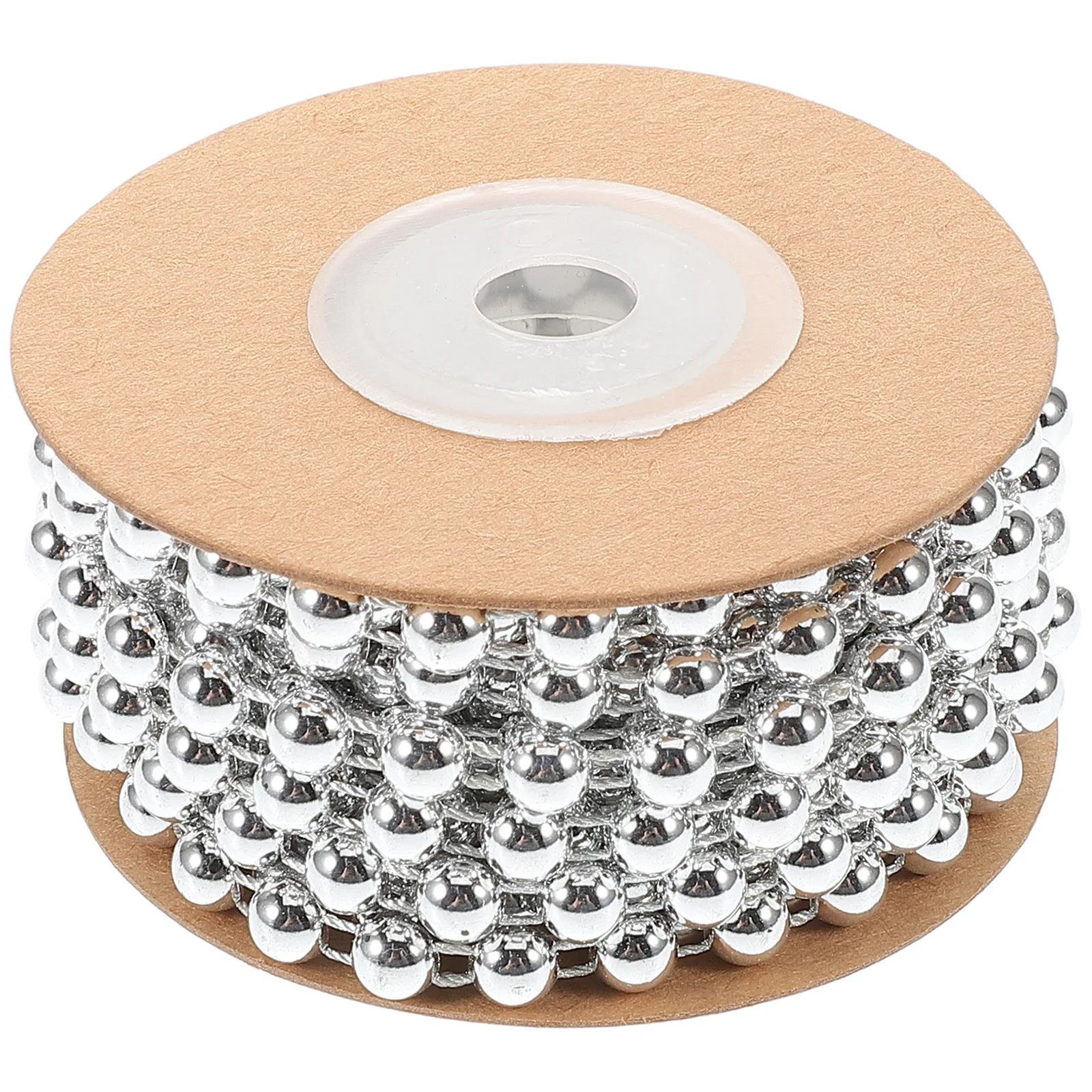 

Half Round Beads Chain Garland Faux Pearl Beads String ABS Cotton Line for DIY Jewelry Making Wedding Decoration Craft Pearl