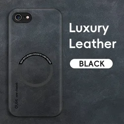 Magnetic Retro Leather Case For iPhone 7 8 Plus SE 2020 2022 iPhone8 Plus Wireless Charging Phone Case Cover