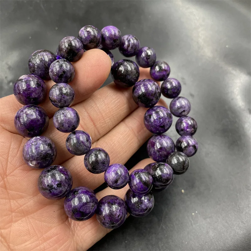 

Affordable Jade New Purple Dragon Crystal Round Ball Bracelet Men's and Women's Purple Jade Bracelet