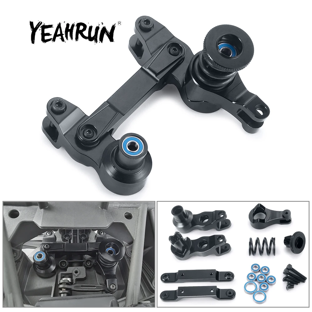 YEAHRUN Metal Alloy Steering Bellcranks Assembly Servo Spring Bearings for X-Maxx 6S 8S  1/5 RC Car Monster Truck Upgrade Parts