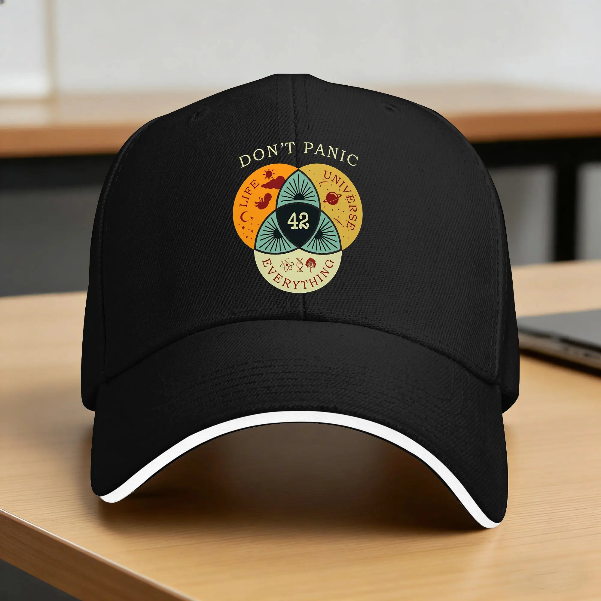 Summer The Universe, And Everything 42 Gift Baseball Cap Don'T Panic Tennis Skate Sun Trucker Hat Couple Women Baseball Caps