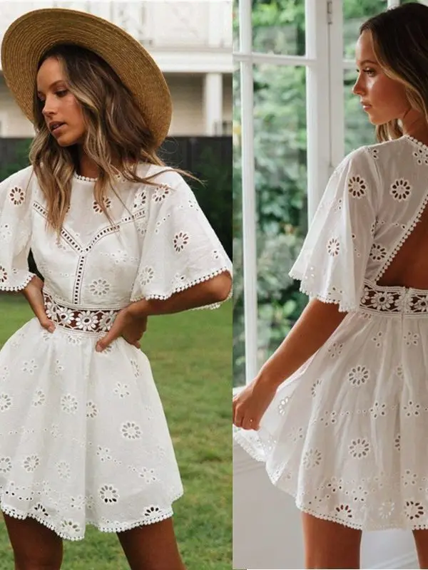 elegant-women's-white-cotton-embroidery-dresses-summer-2023-fashionable-chic-style-chinese-manufacturer-original-design