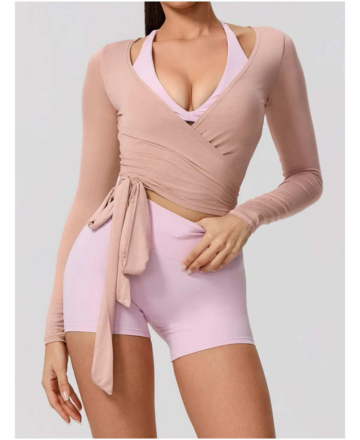 Camiseta de Yoga para Mujer Storm Fit, Manga Larga, Ropa Deportiva, Transpirable, de Secado Rápido, para Gimnasio, Pilates, Danza, Ballet