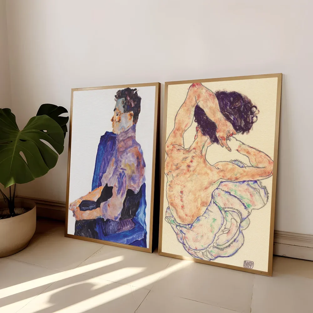 Egon Schiele Classic Movie Poster Home Living Room Bedroom Bar Cafe Art Decor