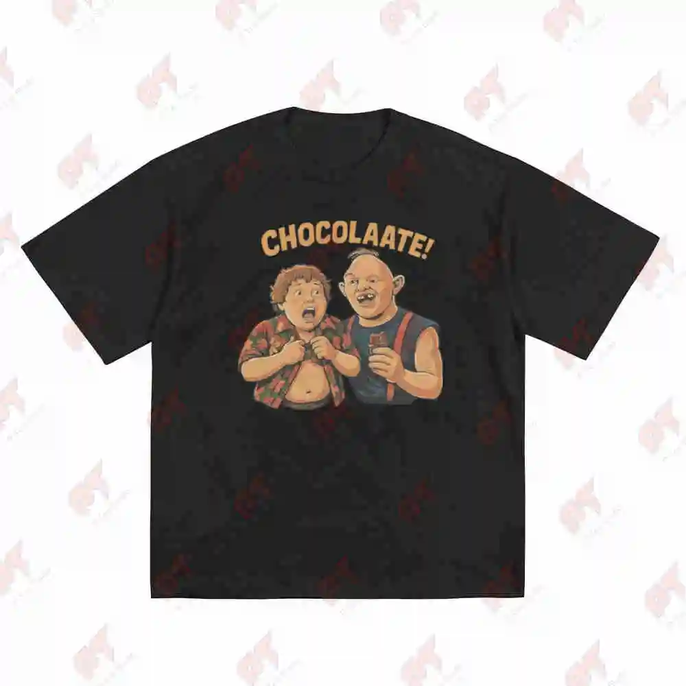 Goonies Chocolate Slot Gordi Short Sleeve Tee 100% Cotton T-Shirt