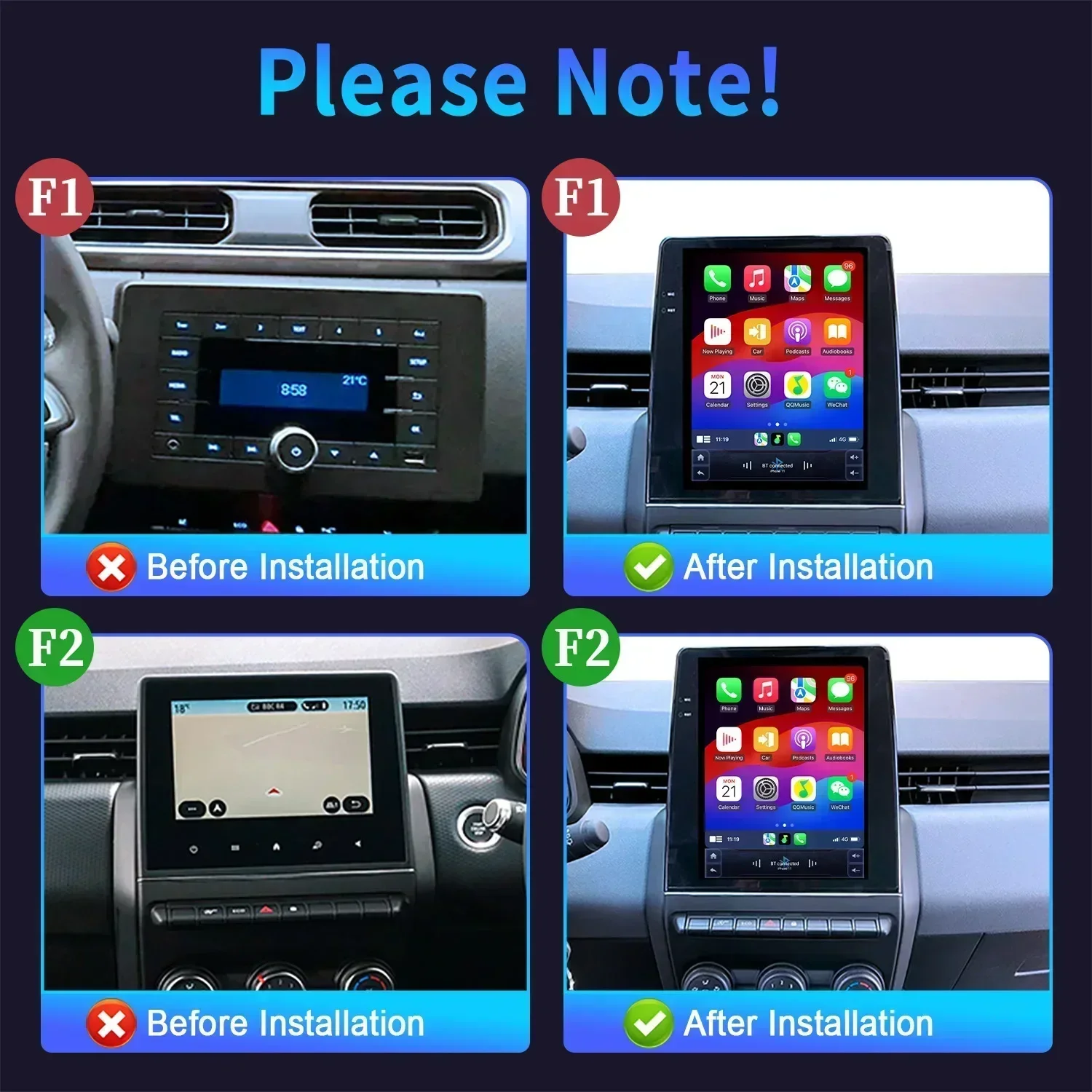 9.7inch Android Car Stereo Radio Multimedia Video Player For Renault Clio5 CLIO 5 2019-2021 Navigation Carplay Automotive Screen