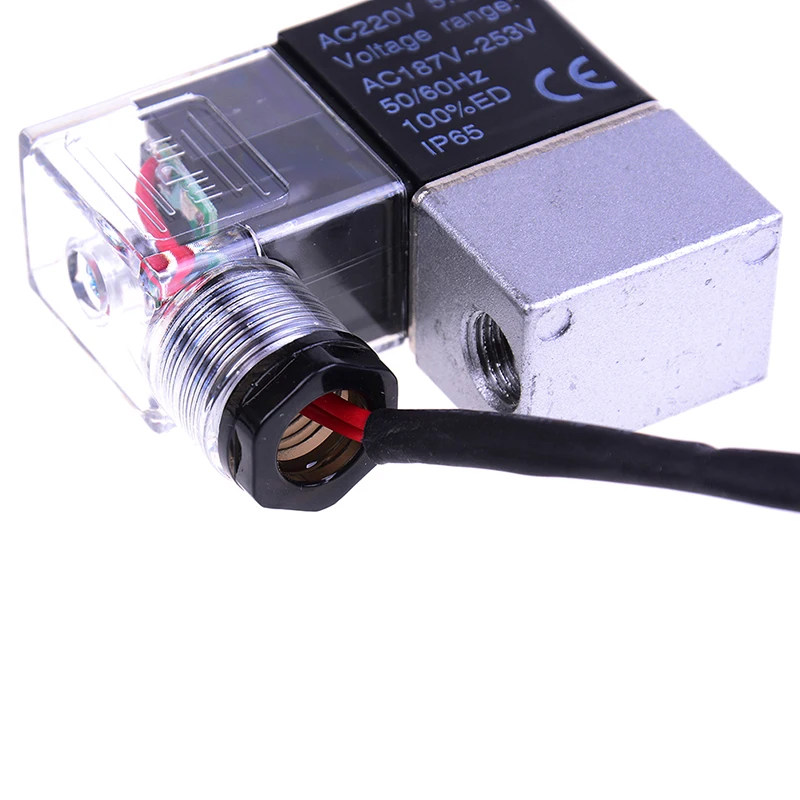 1Pcs Mute Oil Free Air Compressor Air Pump Fittings Unloading Valve Drain Valve Solenoid Valve Carbon Steel
