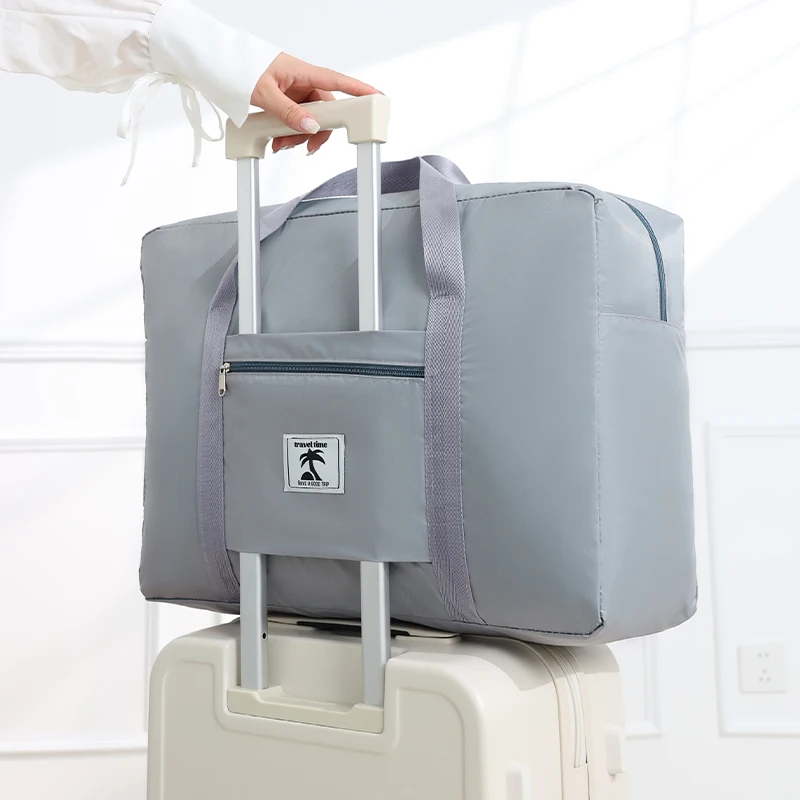 Saco de viagem dobrável saco de armazenamento de viagem sacos de armazenamento de embarque bagagem roupas bolsas piquenique mover casa grande bolsa