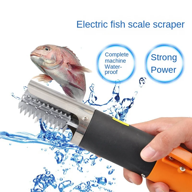 

Seafood Tools 6800 RPM Fish Scale Planer Fishing Scalers Scraper EU Plug Electric Fish Scaler Cordless Fish Remover Cleaner