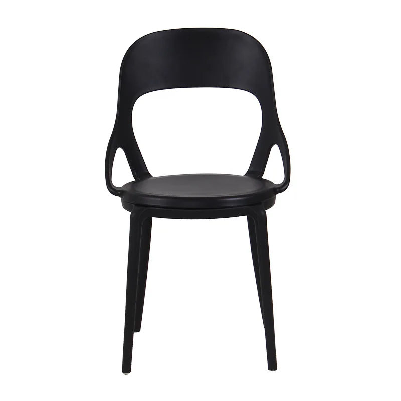 Modern Minimalist Nordic Plastic Leisure Chair Home Negotiation Chair Creative Dining Chair with Backrest Stool