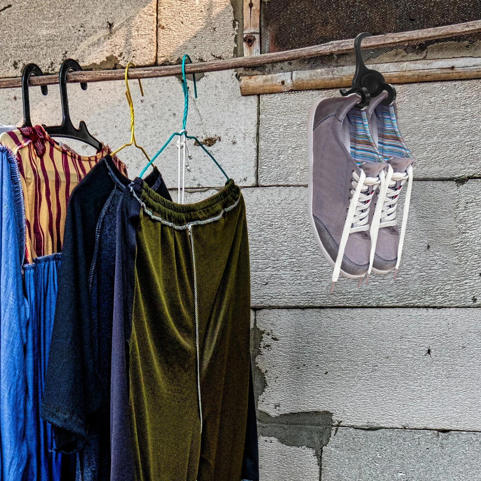 

10pcs Shoe Hooks Double Hanger for Sneakers Storage Shoes Hook Display Shoe Hanging Hooks Drying Racks Shoes Organizer