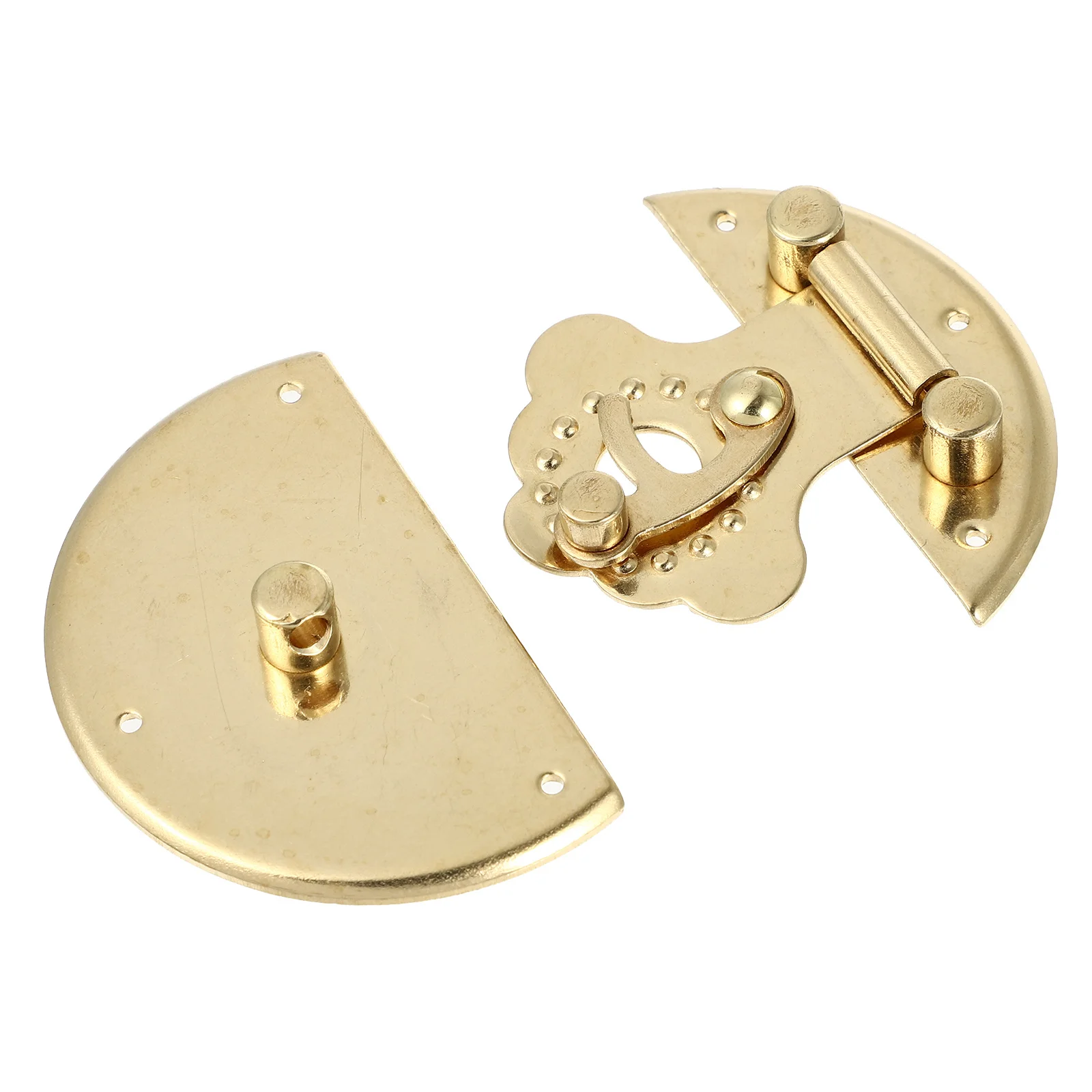 

1Pcs Jewelry Box Buckle Retro Lock Clasp for Earring Necklace Case Replacement Sturdy Long-Lasting Copper Craft Chinese