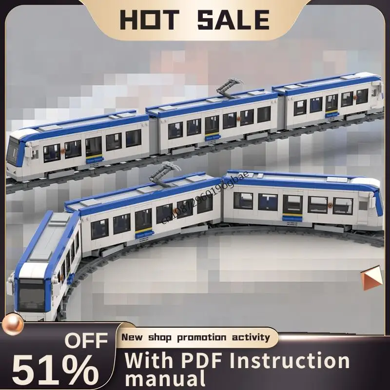 

New 1526Pcs City Technical Train Tracks Railway Moc Randstadrail Model Building Blocks Diy Creative Ideas Kid Toys Birthday Gift