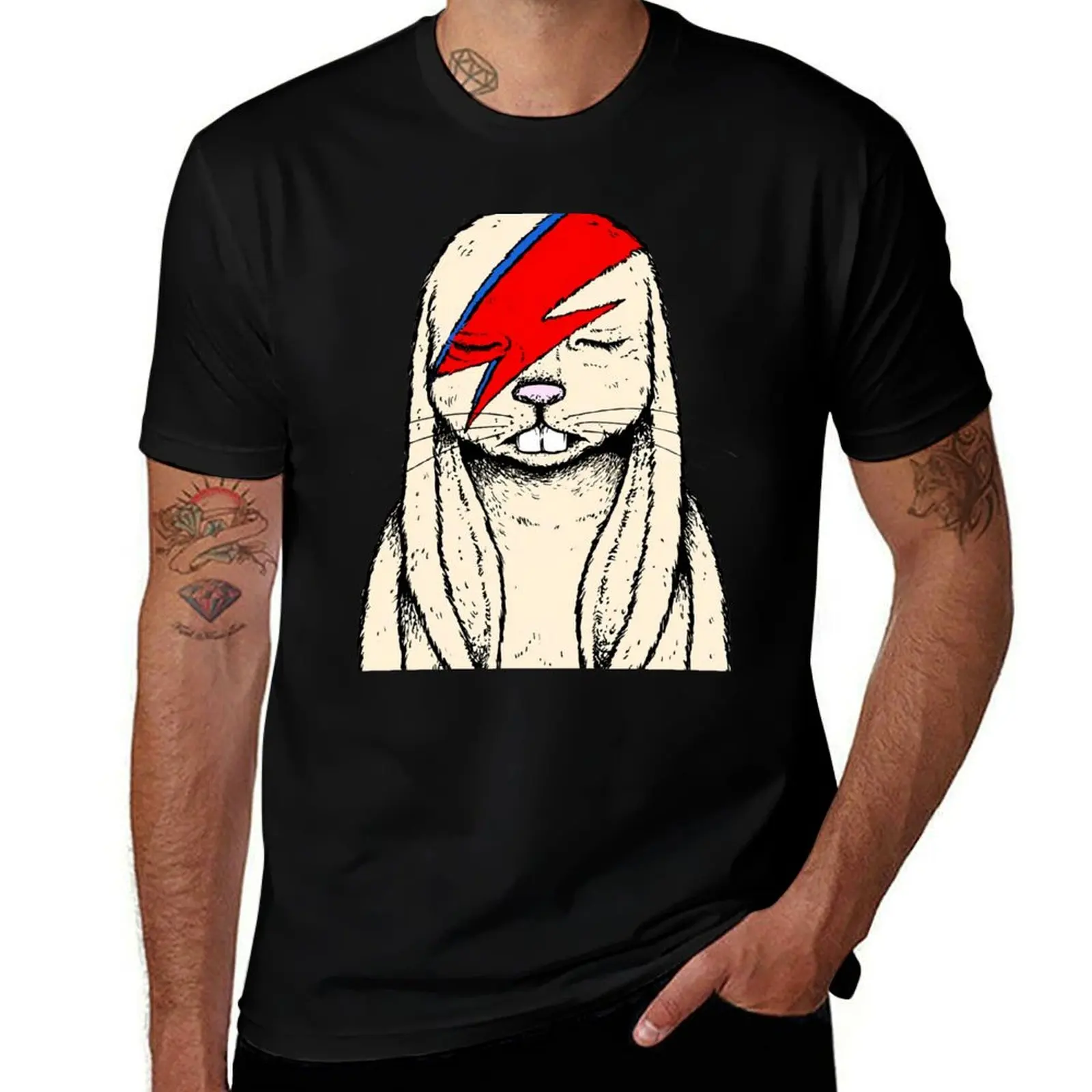 

Bunny Bowie T-Shirt Holiday Vacation Tee Shirt