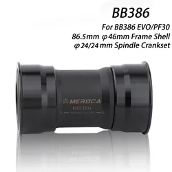 BB386 EVO PF30 30 Press Fit Bottom Bracket Axle For MTB Road Bike 24/24mm 86.5mm CrankSet Bike shaft parts